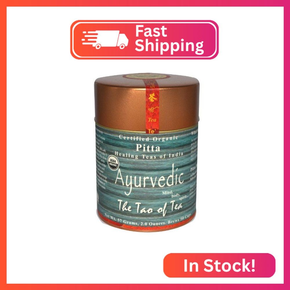 The Tao of Tea, Ayurvedic Tea, Pitta, Certified Organic, Hibiscus , 2 Ounce Tin