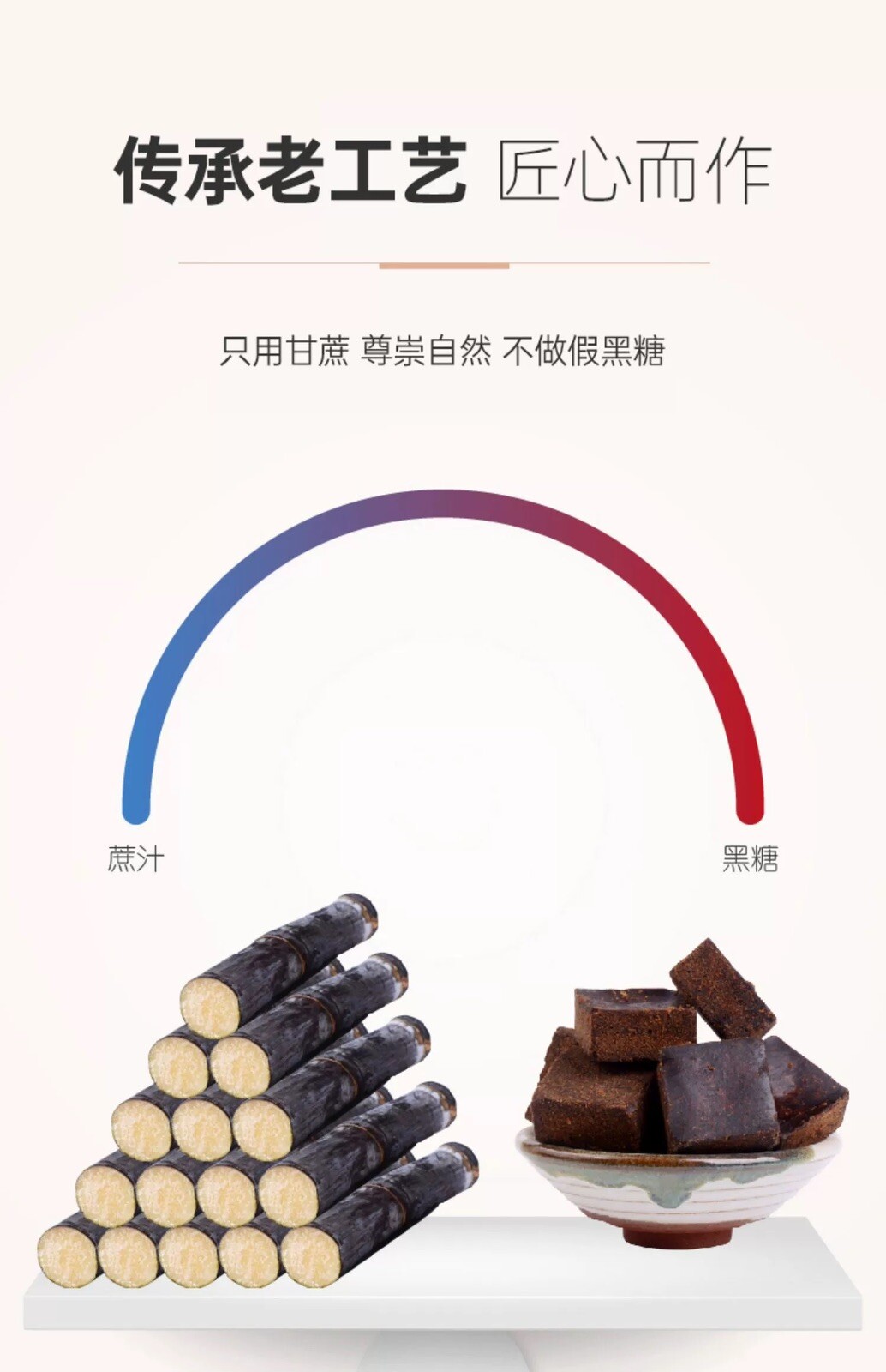 Handmade Traditional Dark Brown Sugar Tea Brick 8 oz 云南 手工红糖 茶砖