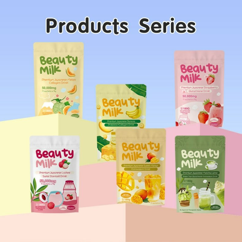 Beauty Milk Collagen Premium Japanese Powdered Antioxidant Drink 180g 10 Bag