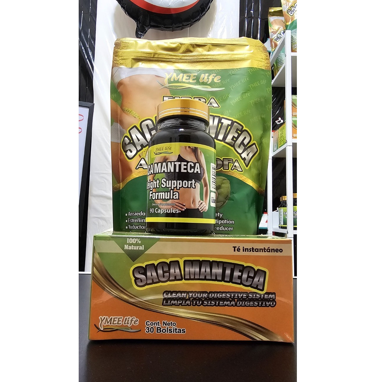 YMEE Life Saca Manteca Instant Tea 100% Natural 30 Bags Tea & Infusion