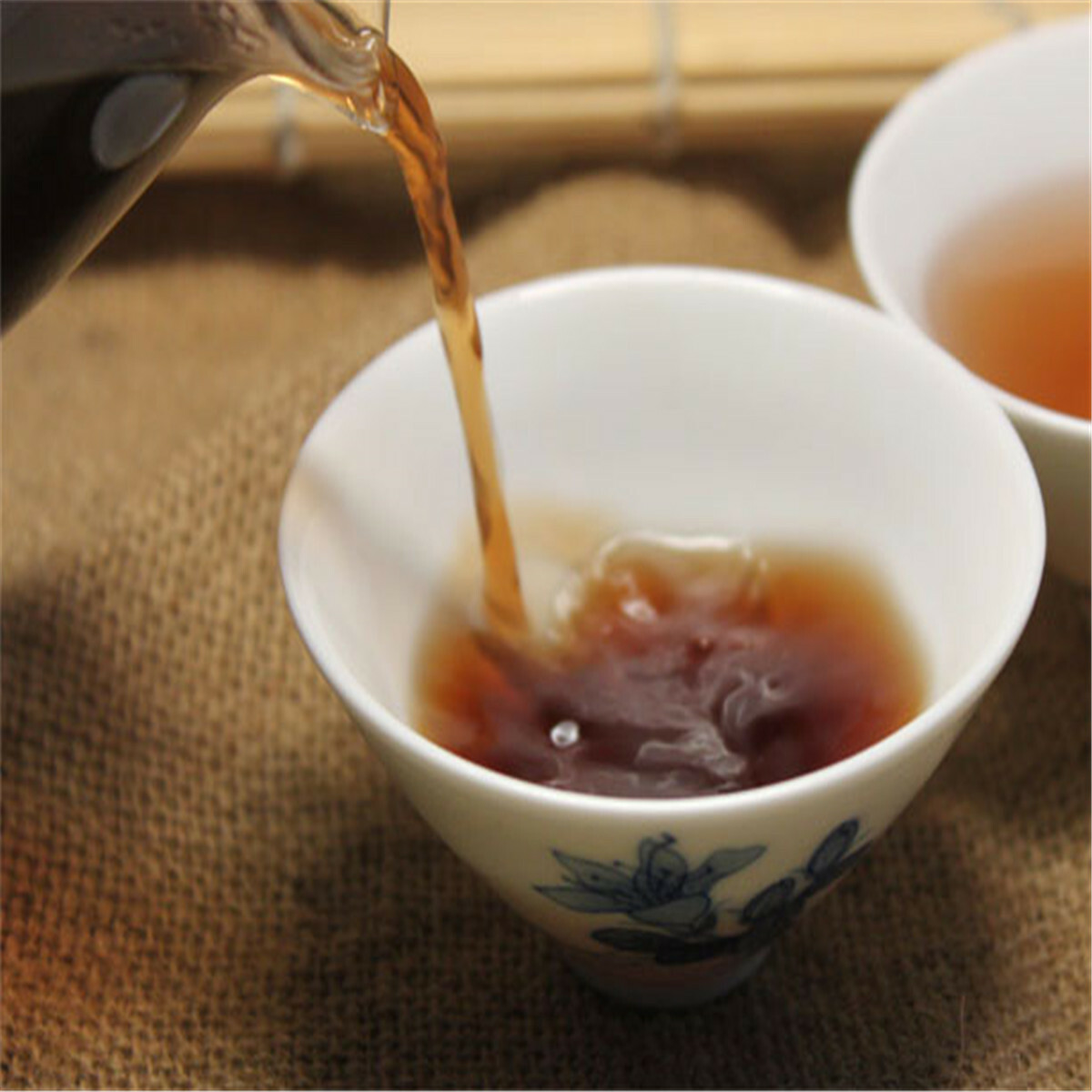 Chinese Yunnan Cream Cha Gao Ripe Tea Black Tea 5Pcs Puerh Shu Puer Resin Pu-Erh