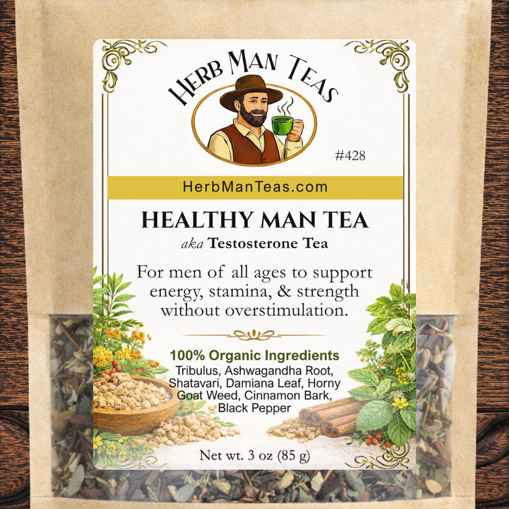 HEALTHY MAN TEA – SUPPORTS NATURAL TESTOSTERONE, ENERGY & MALE VITALITY #428