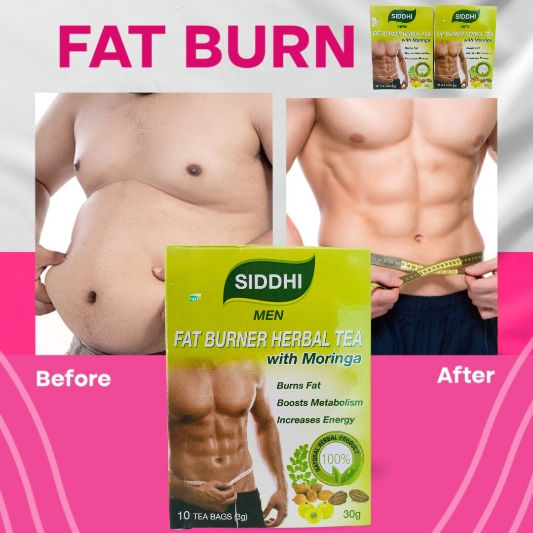 Siddhi Men Fat Burner Tea – Burns Fat & Metabolism Boost & Increases Energy Tea