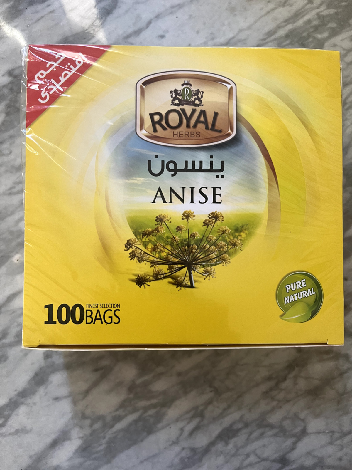 Royal anise herbal teabags 100 ct box Natural Immunity Booster Soothing