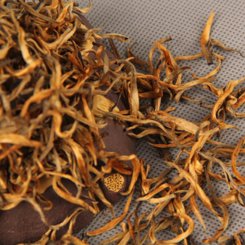 Dian Hong Black Tea Yunnan Gold Wire Spring Bud Tea Premium Loose Leaf Healthy