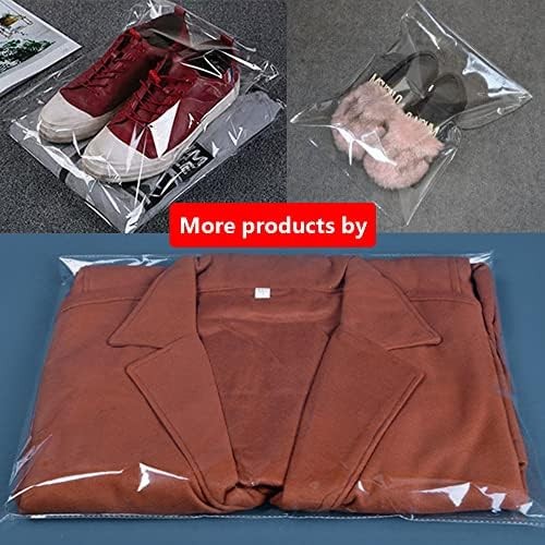 Keoferlo Self Adhesive Sealing Cellophane Bags 14 x 20-inch Large Packing Tshirt