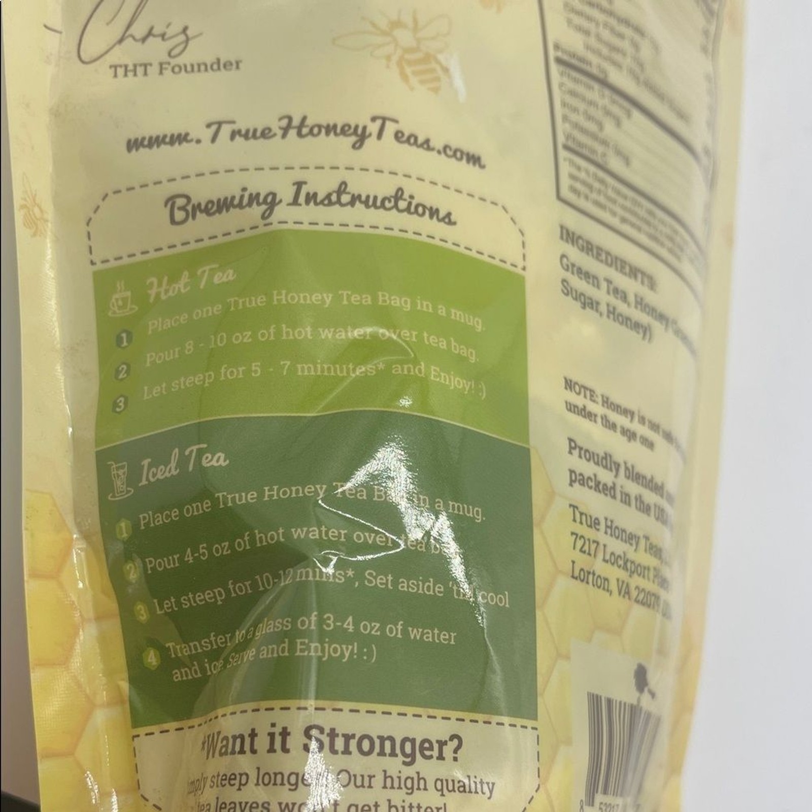 True Honey Teas Green Tea