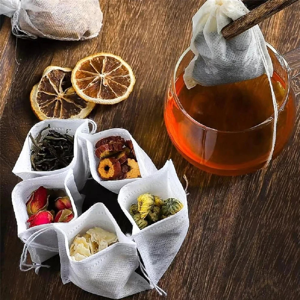 100-2000Pcs Disposable Tea Bags Filter Scented Tea Bags with String Heal Seal Pa