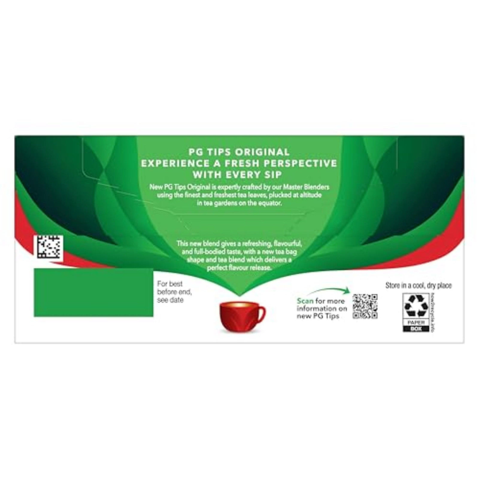 PG Tips Pyramid Black Tea Bags 40 Count British Blend Rainforest Certified
