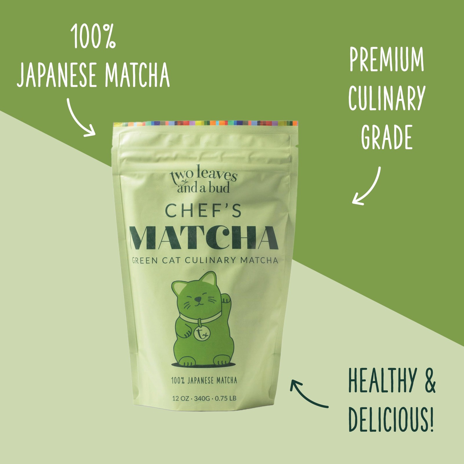 Two Leaves and a Bud Chef’s Matcha Green Tea, 100% Japanese Culinary Matcha P…