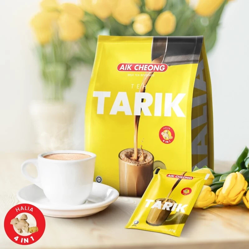 AIK CHEONG Teh Tarik – Halia (38g x 12 sachets)