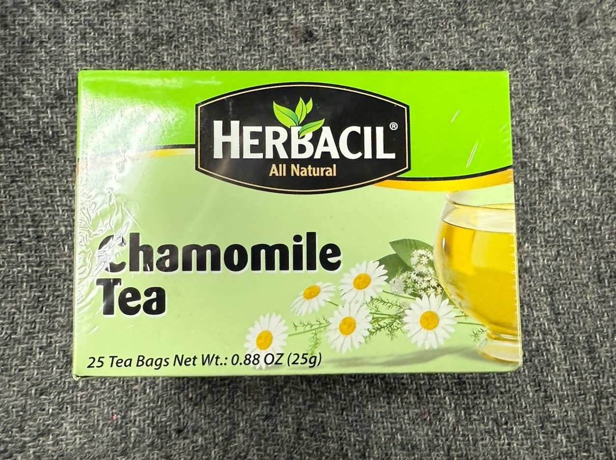 4 New Boxes Herbacil All Natural Chamomile Tea 25 Per Box