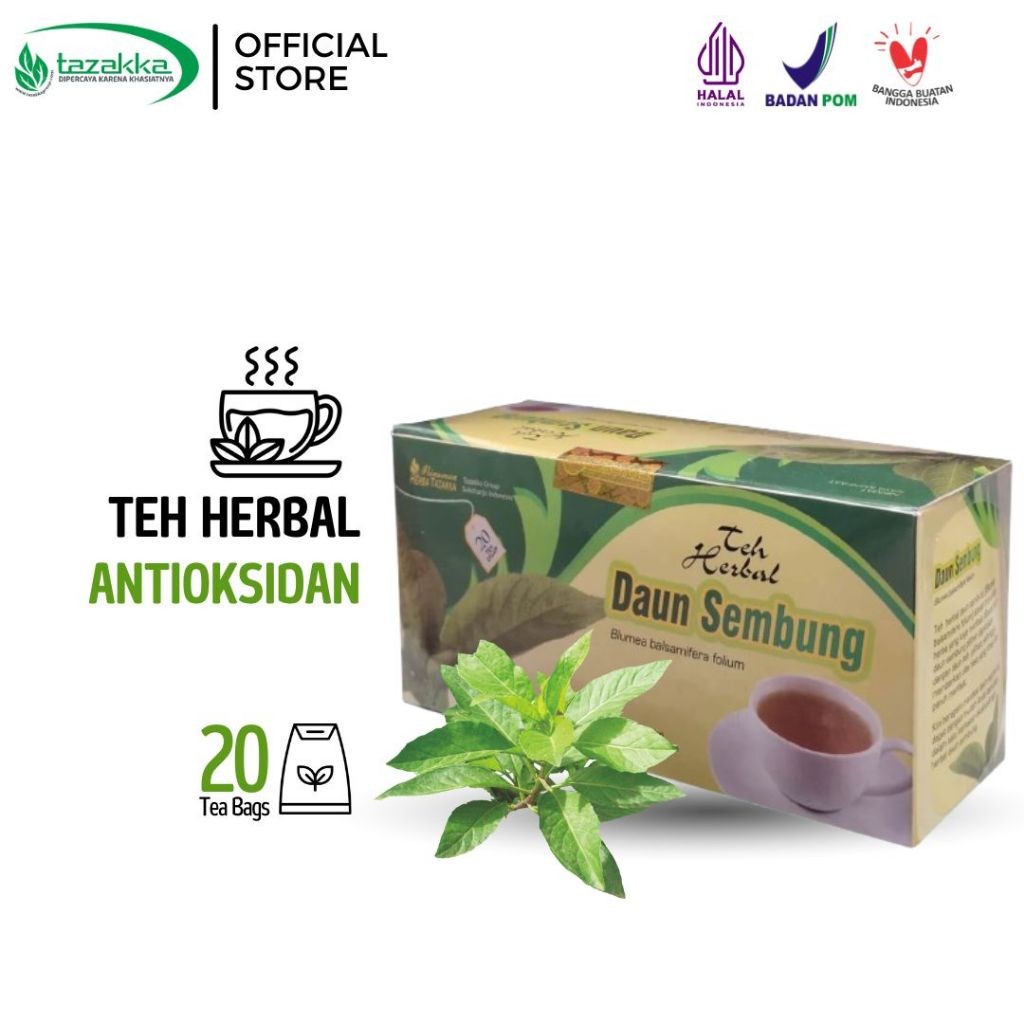 3x Daun Sembung herbal tea bags 40g each (120g total) bundle aroma ritual
