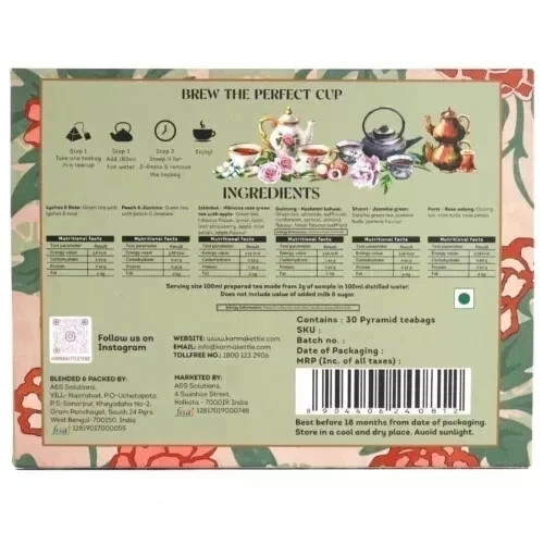 Karma Kettle Detox Box Green Tea 30 Tea Bags