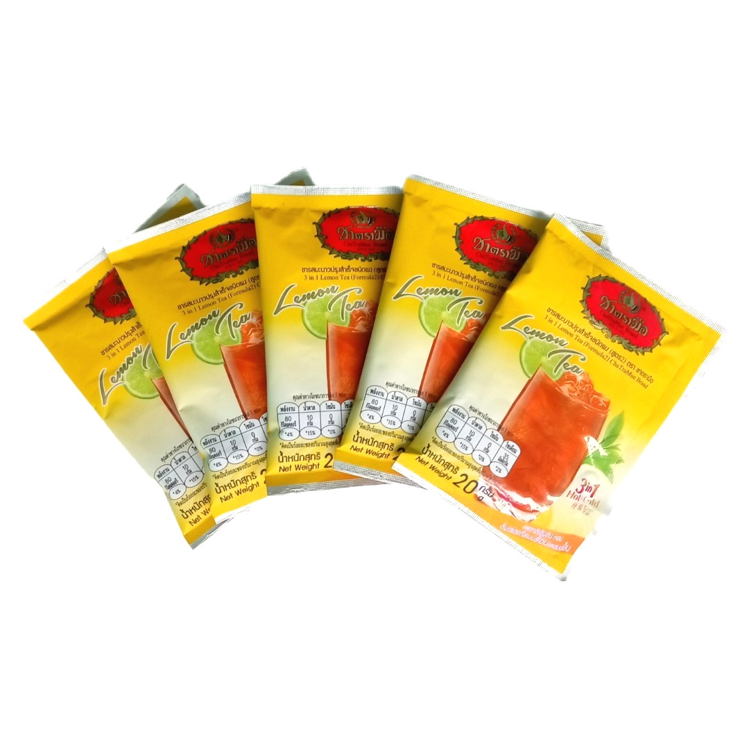 ChaTraMue 3 in 1 Instant Lemon Tea Powder – 4 Pack, 20 Total Sachets【US DDP】