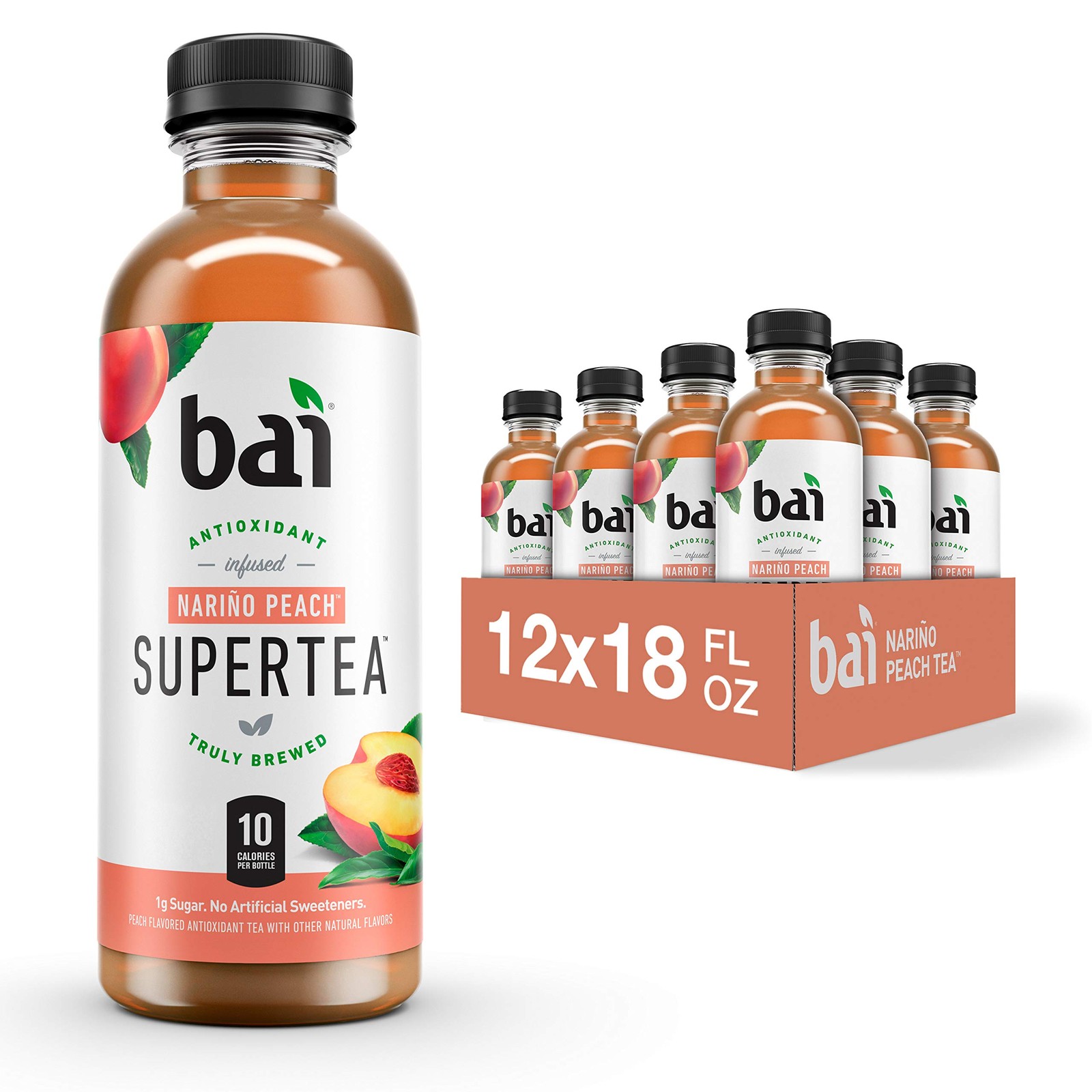 Iced Tea, Narino Peach, Antioxidant Infused Supertea, Crafted with Real Tea (…