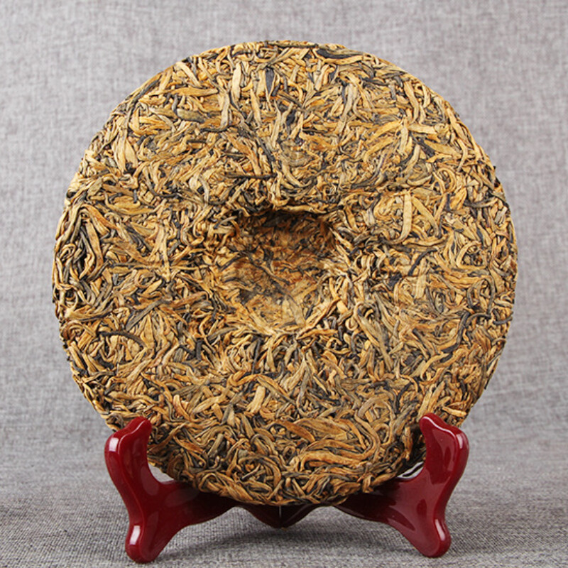 357g Yunnan Dianhong Black Tea Honey Fragrant Golden Bud Tea Cake