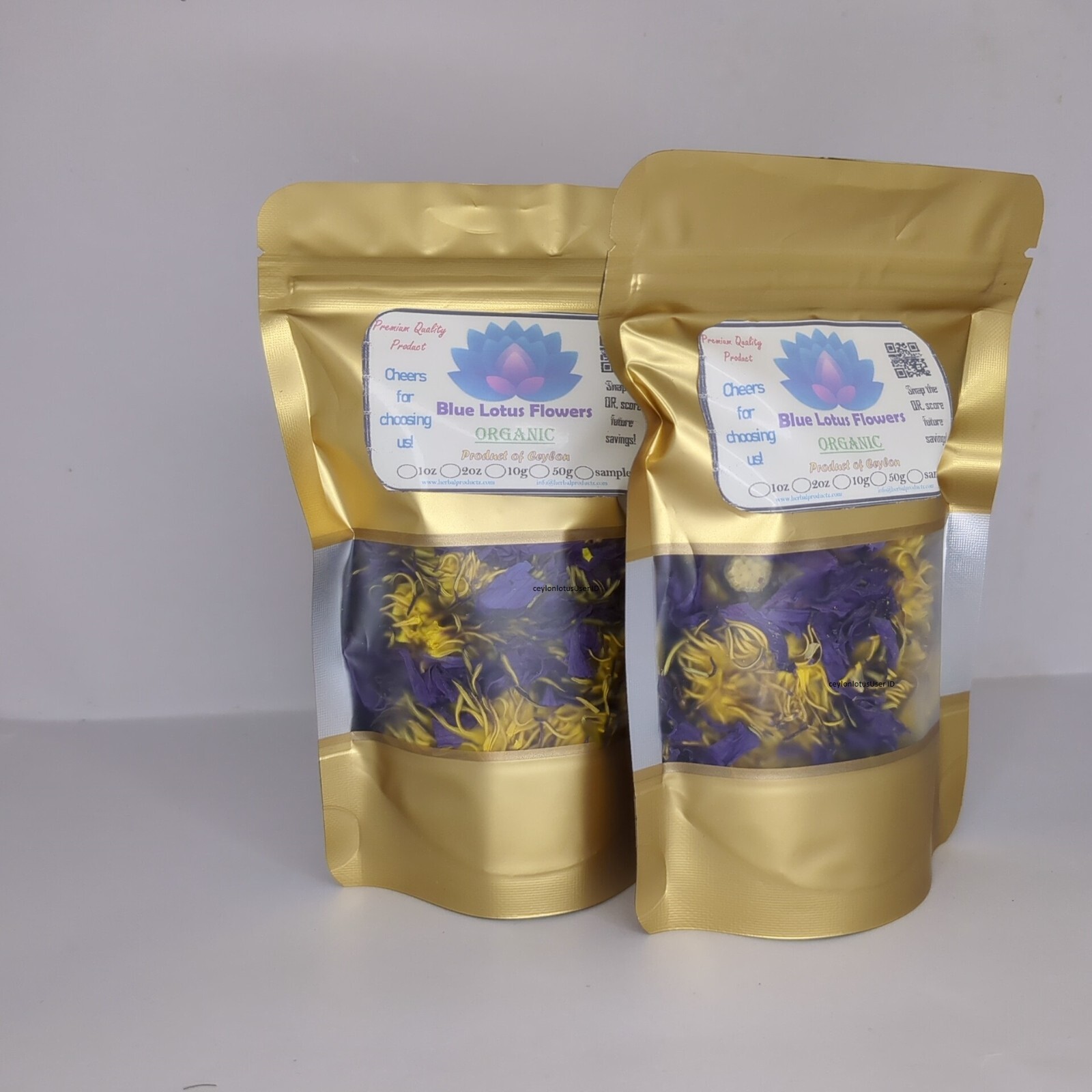 Blue lotus Flower| Dried Nymphaea caerulea Organic Natural Ceylon Herbal Tea 1oz