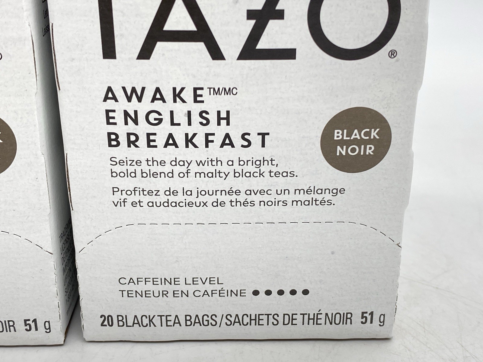Tazo Awake English Breakfast Black Tea Bags Organic 2 Boxes of 20 each