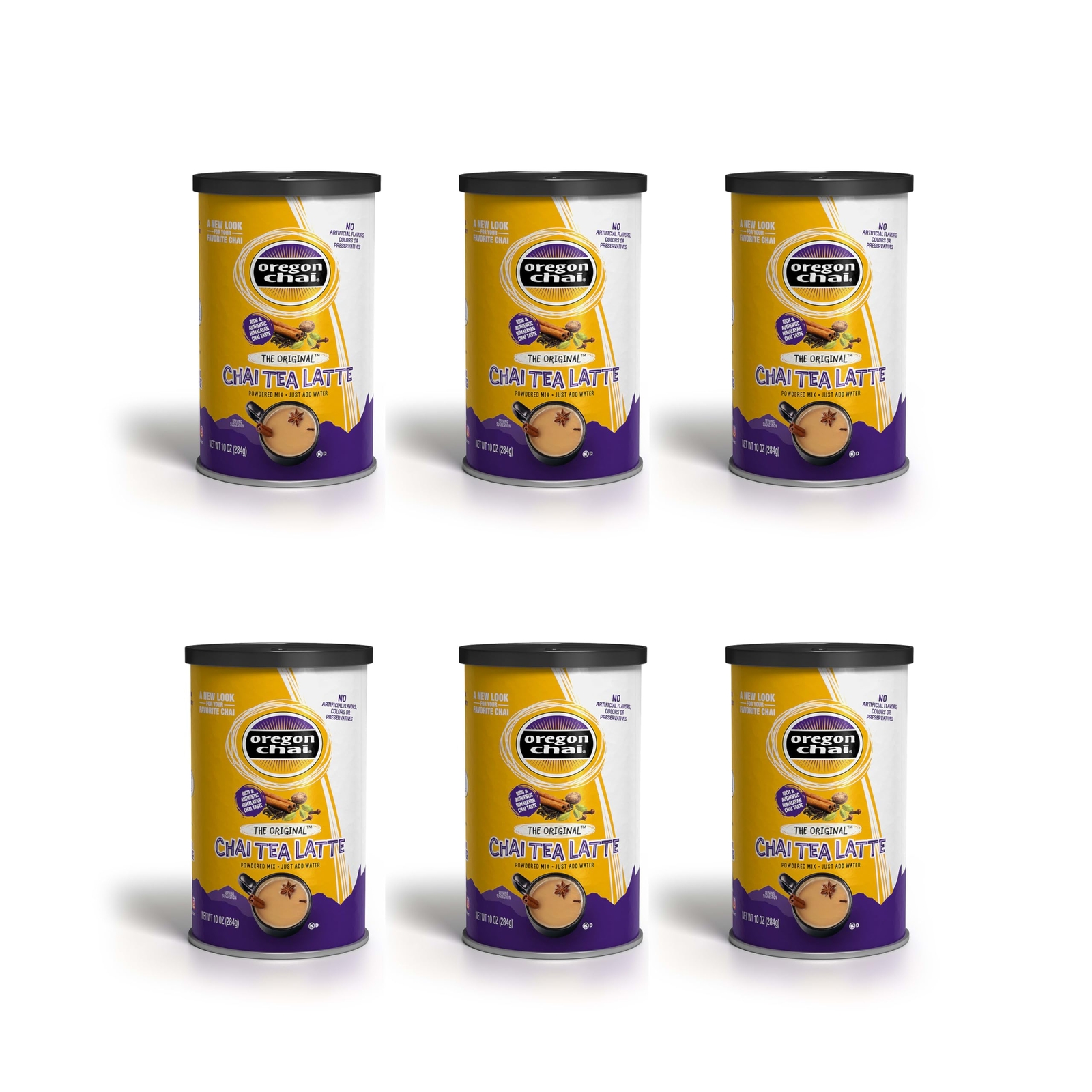 Oregon Chai Original Dry Chai Latte Mix Pack of 6 Instant Chai Tea 10 Ounce