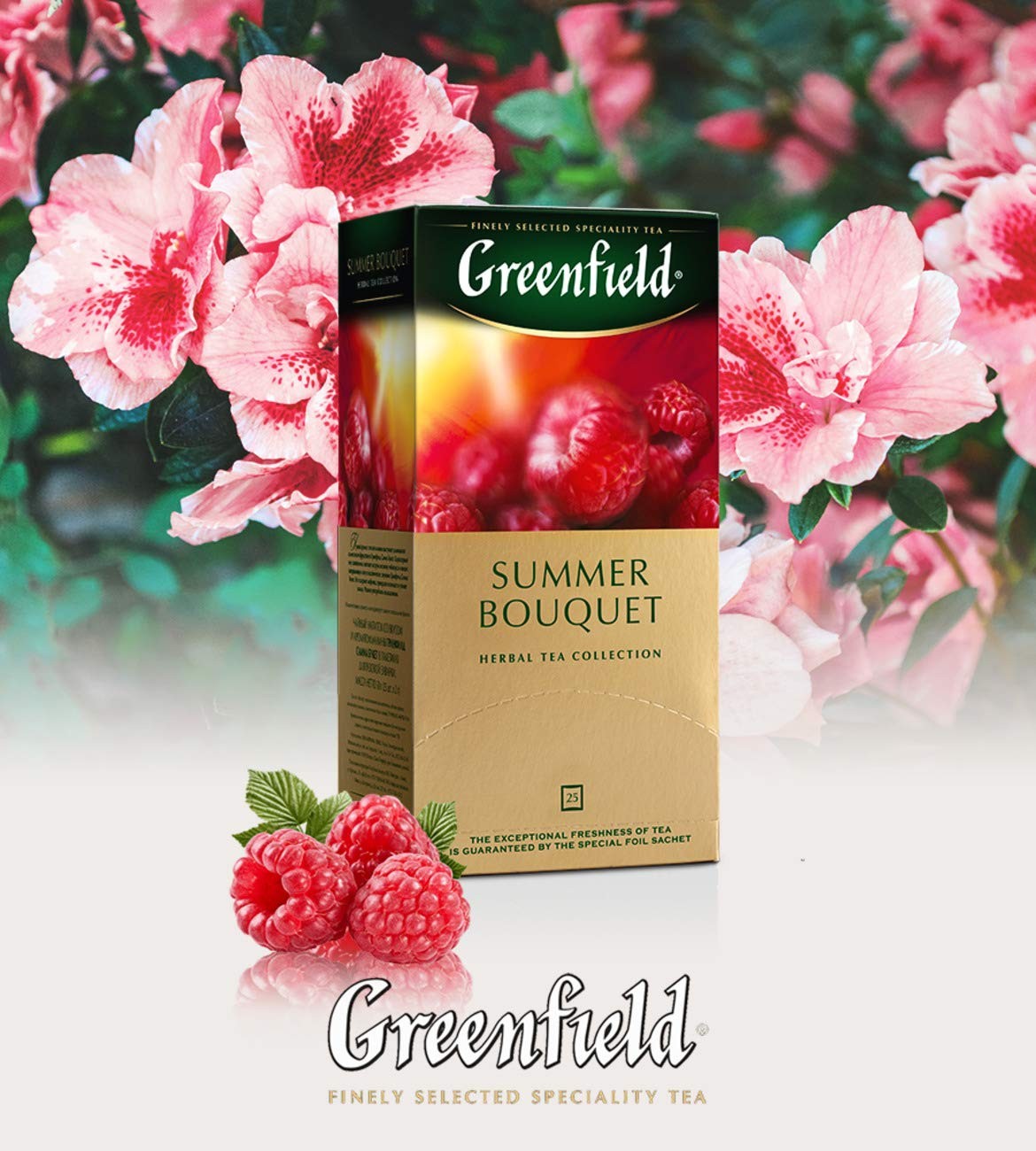 Greenfield Summer Bouquet Herbal Tea – 100 Individually Wrapped 100 Count