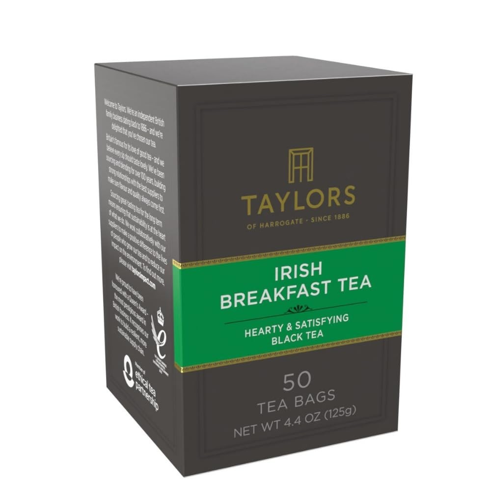 Rich Assam and East African Blend – Irish Breakfast Tea, 50 Tea Bags