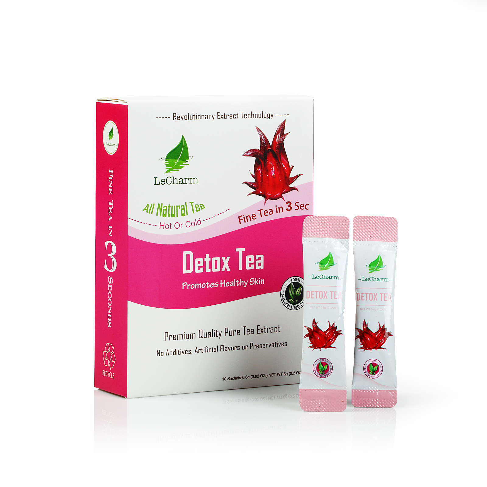 Premium 100% Natural Premium Detox Organic Black Tea Sugar Free (10 Sachests)