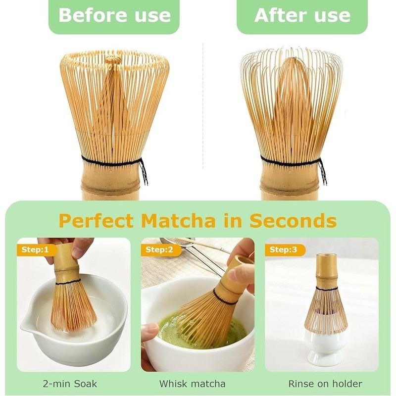 Japanese Matcha Whisk Bamboo Tea Tool Handcrafted Traditional Whisk Smooth Tea
