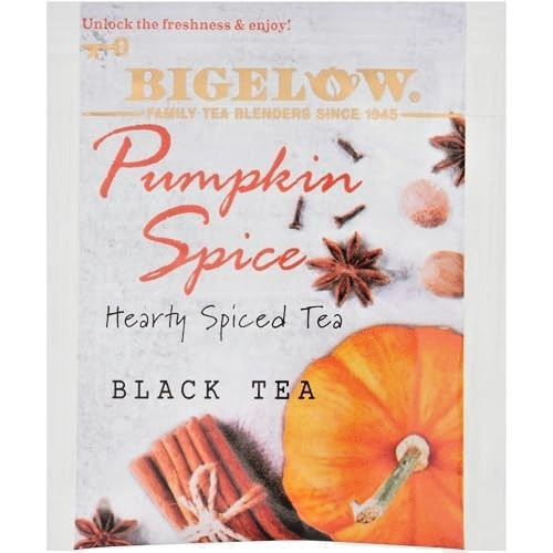 Bigelow Pumpkin Spice Tea – 18ct – 18 Bags Total