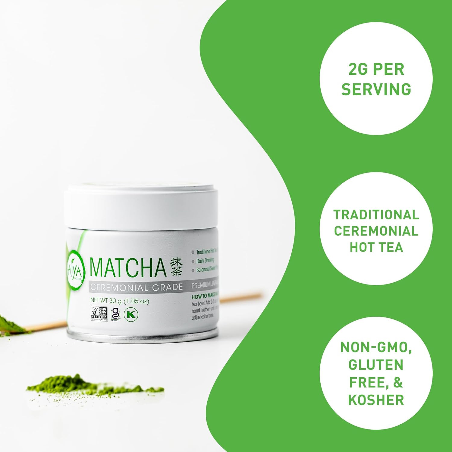 Aiya Authentic Japanese Premium First Harvest Ceremonial Grade Matcha Green Tea
