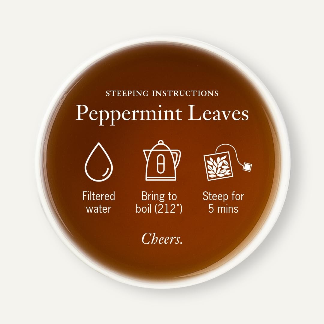 Peppermint Leaves No. 45, Herbal Tea, CaffeineFree, SugarFree, Sustainably Gr…