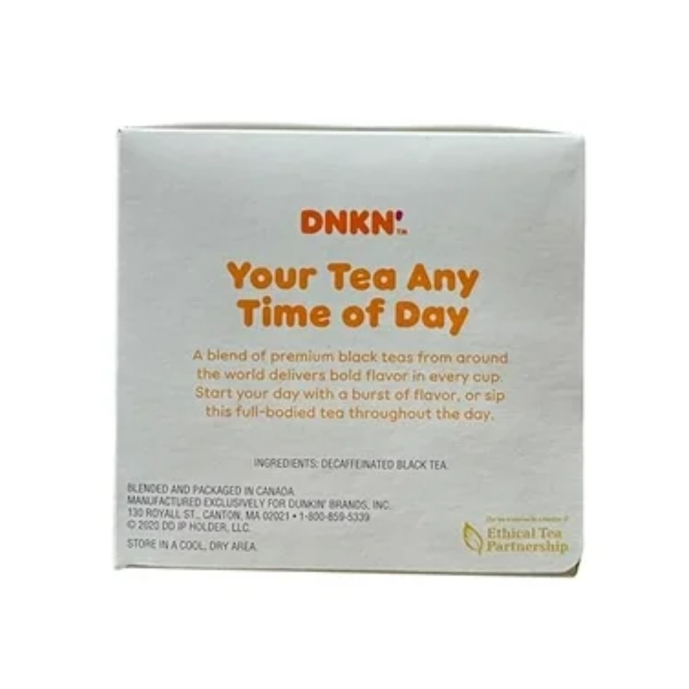 Dunkin Decaf Breakfast Black Tea 180 Tea Bags Total (12 Individual Boxes of 15