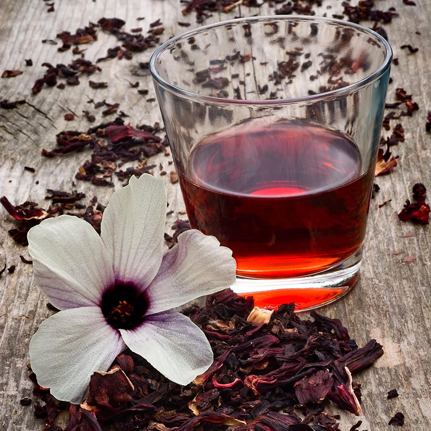 Hibiscus Tea Bags Mega Pack (100 Bags) Naturally Caffeine-Free Hibiscus Tea