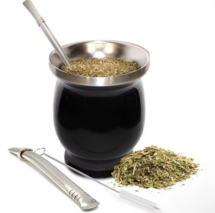 Stainless Steel Double-Wall Mate Cup And Bombilla Set – Yerba Mate set Includ…
