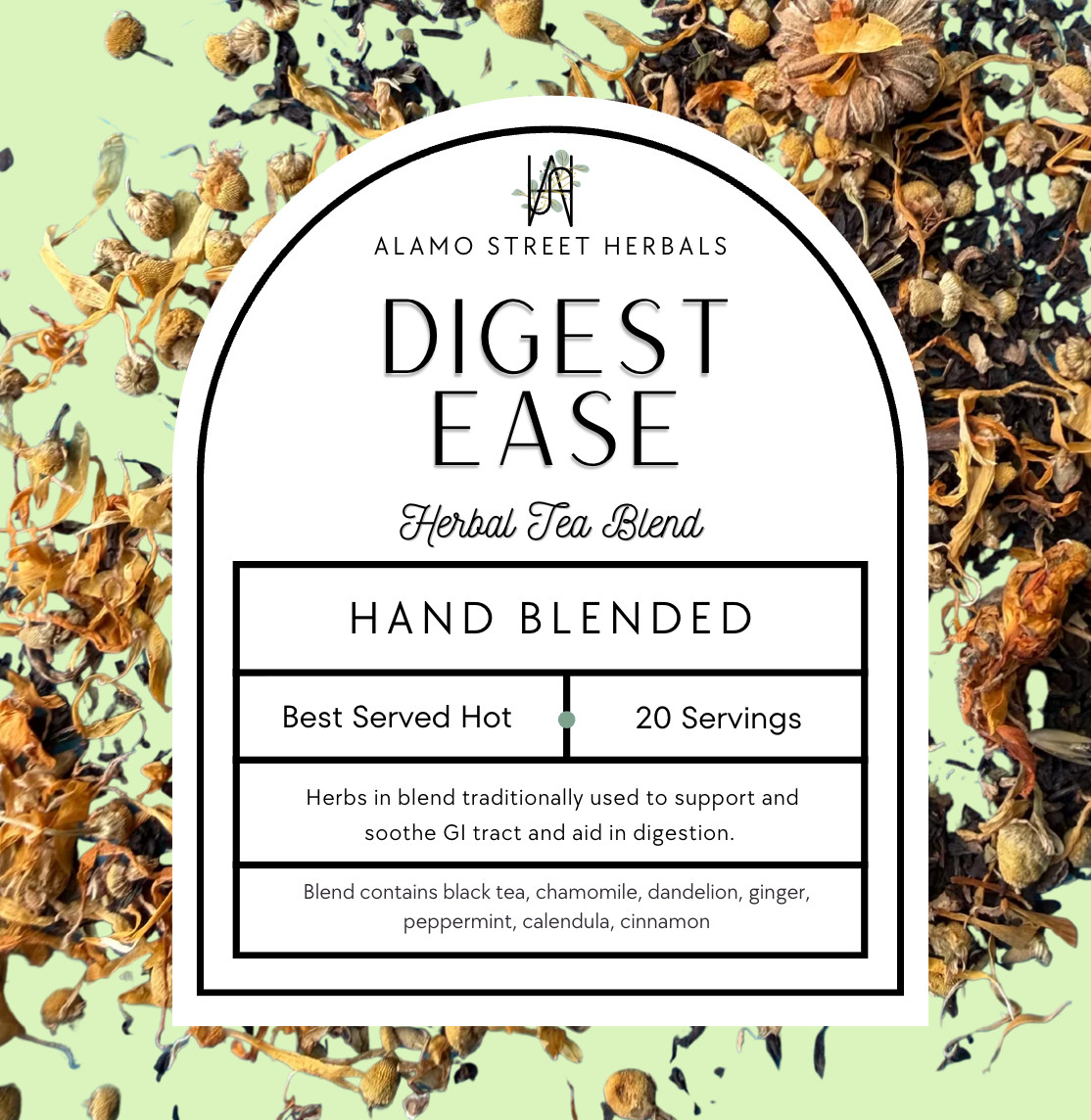 Digest Ease Herbal Tea — Digestion, Bloating, Indegestion