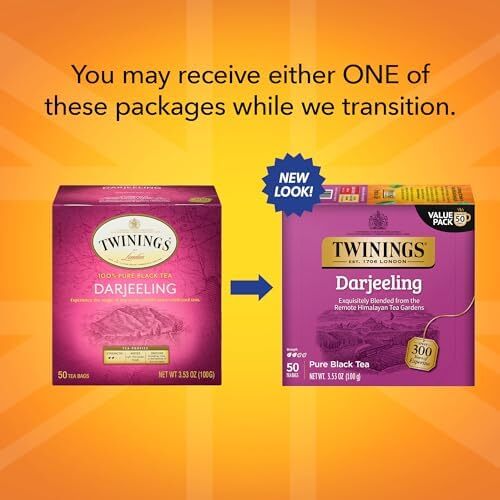 Twinings Darjeeling Black Tea Bags – 50 count