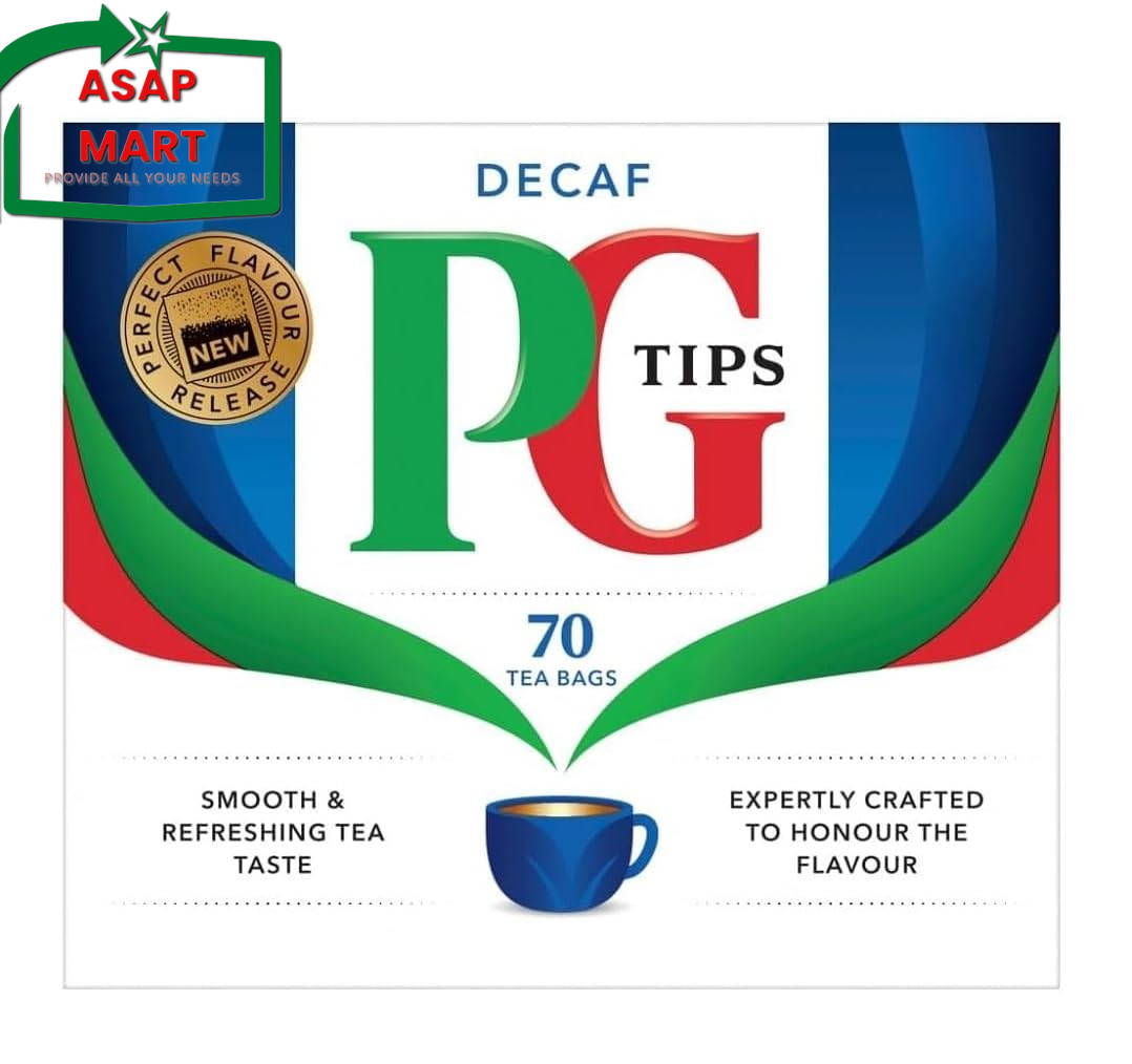 PG Tips Tea Bags Decaf 70-Count Tea Bags, Pack of 3