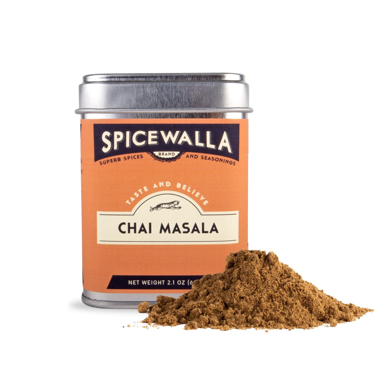 Chai Masala Spice Mix 2.1oz Unsweetened Powder Ginger Cardamom Cinnamon Tea
