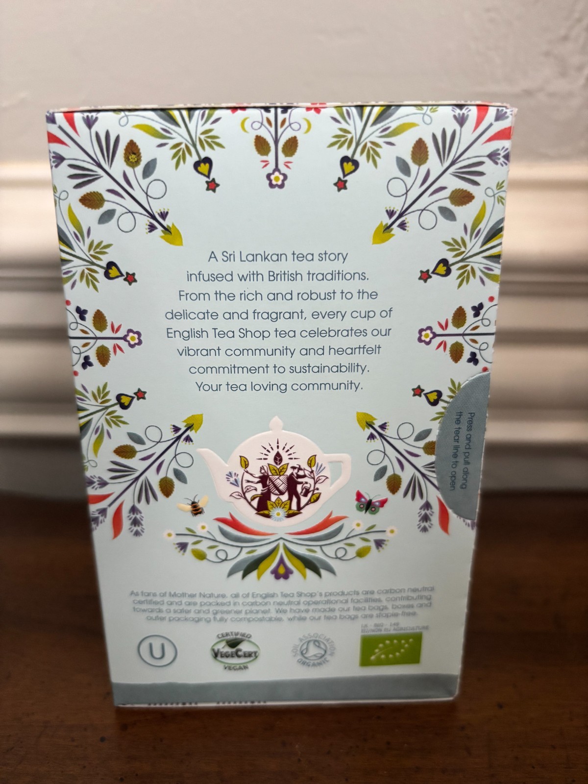 English Tea Shop Organic Sleepy Me – Box of 20 Paper Tea bag sachets Exp 11/2026