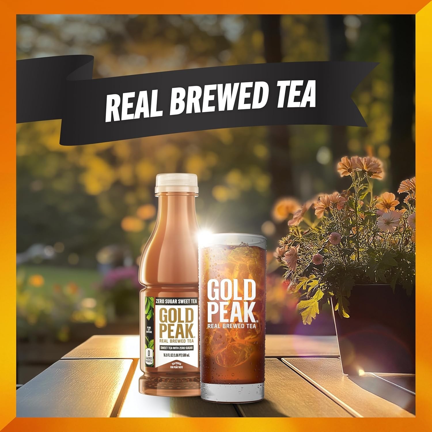 6 Bottles of Real Brewed Zero Sugar Sweet Tea – Refreshing 16.9 fl oz Beverage