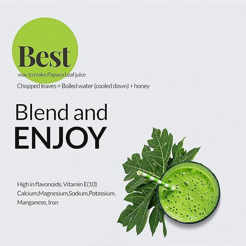 Dried Papaya Leaves, Leaf Tea, 100% Natural Green Papaya Leaf, 2.6Oz, Dried Loos