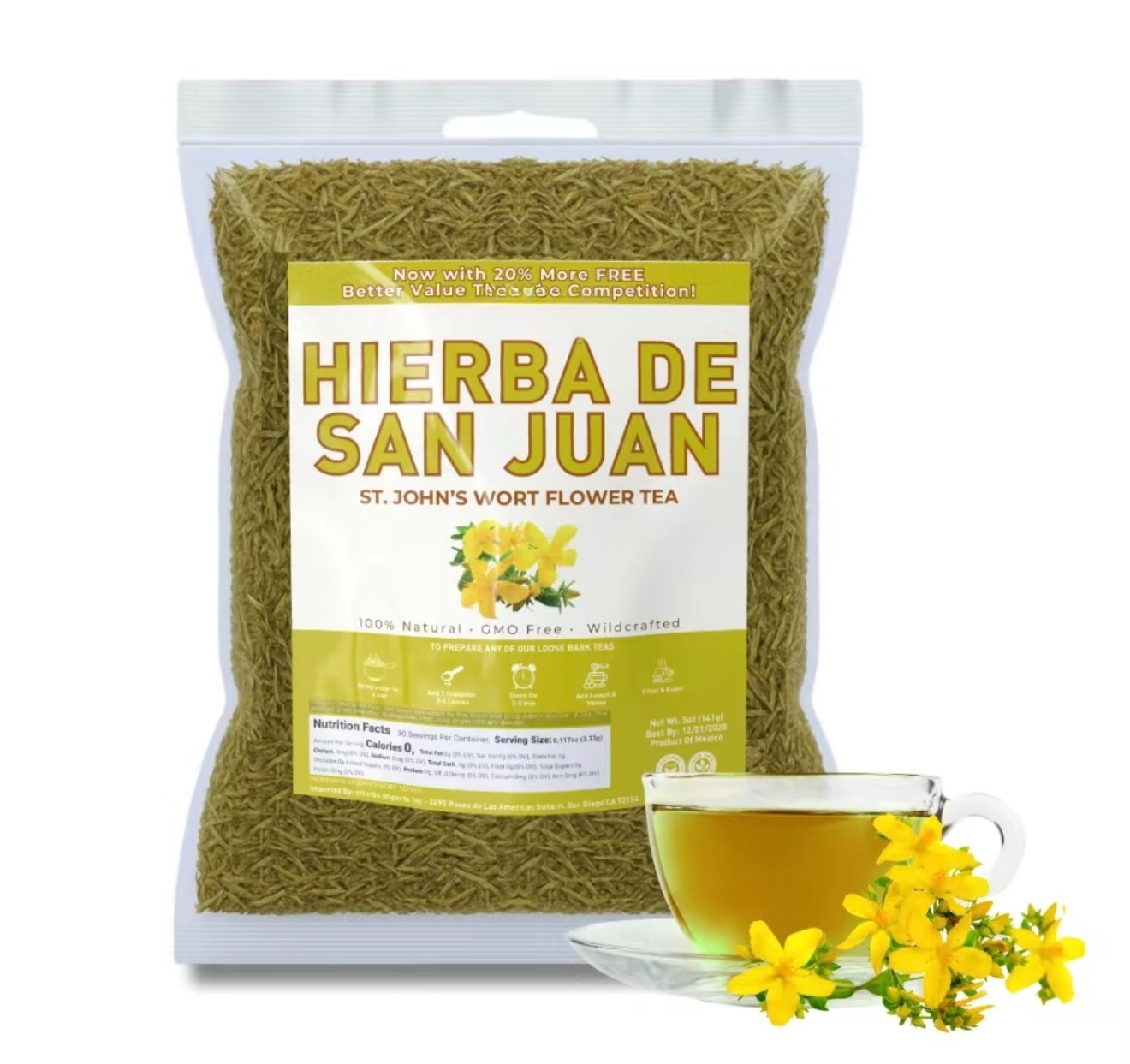 St. John’s Wort Flower Tea | Hierba de San Juan Te , IMPORTED FROM MEXICO