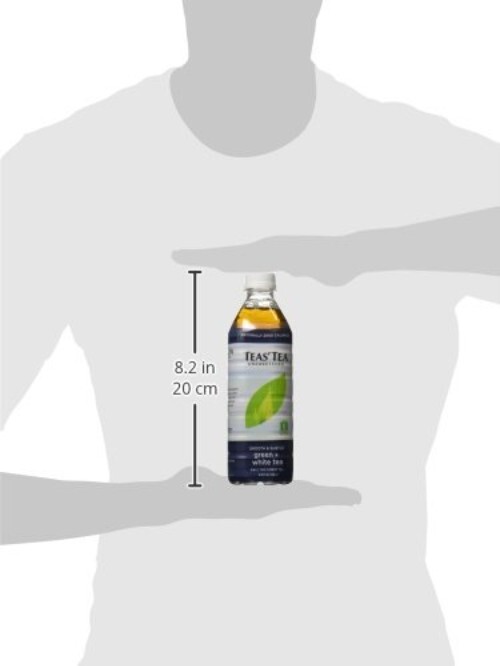 Zero-Calorie Organic Green + White Tea — 12 x 16.9 Fl Oz Pack for Healthy Living