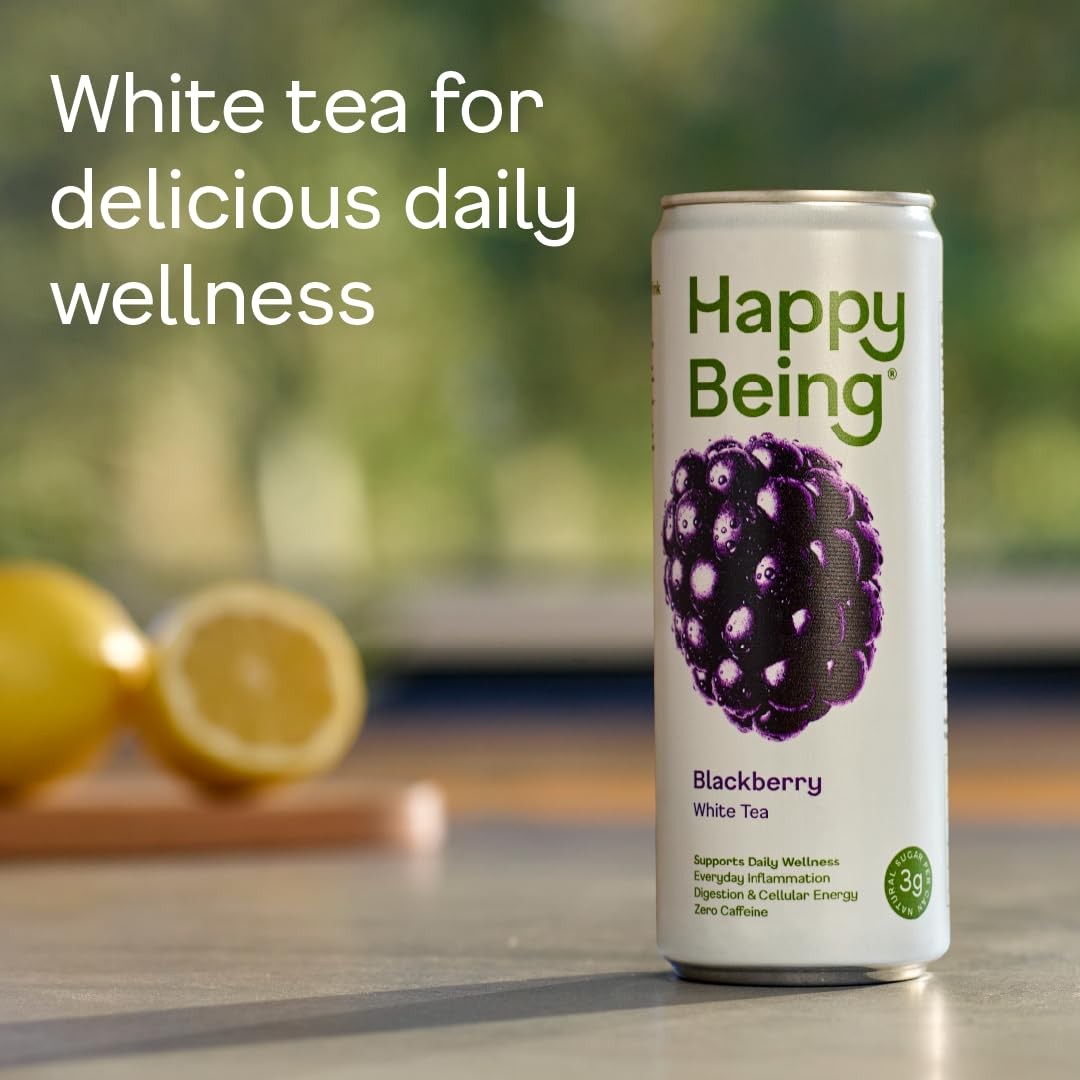 Happy Being Blackberry White Tea – Antioxidant & Polyphenol Rich, Infused wit…