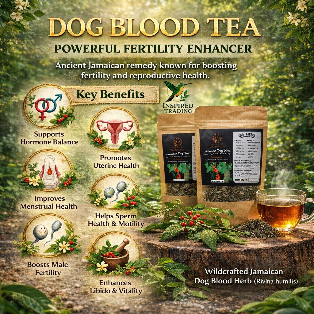 Jamaican Dog Blood Tea 2 Pack Fertility TTC Womb Wellness | Wildcrafted Portland