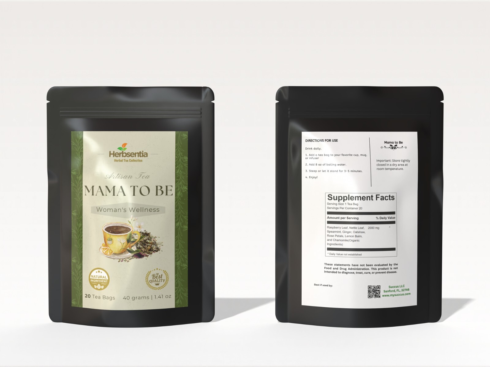 Mama to Be Herbal Tea – Caffeine-Free Botanical Blend
