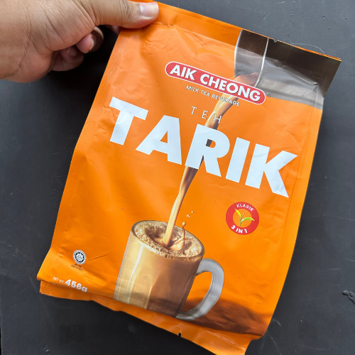 AIK CHEONG 3in1 Milk Tea Beverage Teh Tarik Classic [12 Sachet x 38g] x 4 Packs