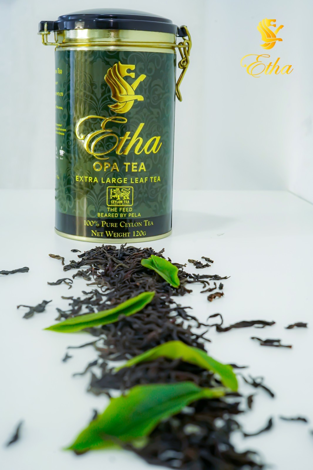 Etha Pure Ceylon Black Tea Tin 120g Premium Ceylon Golden Leaves | OPA Grade Tea