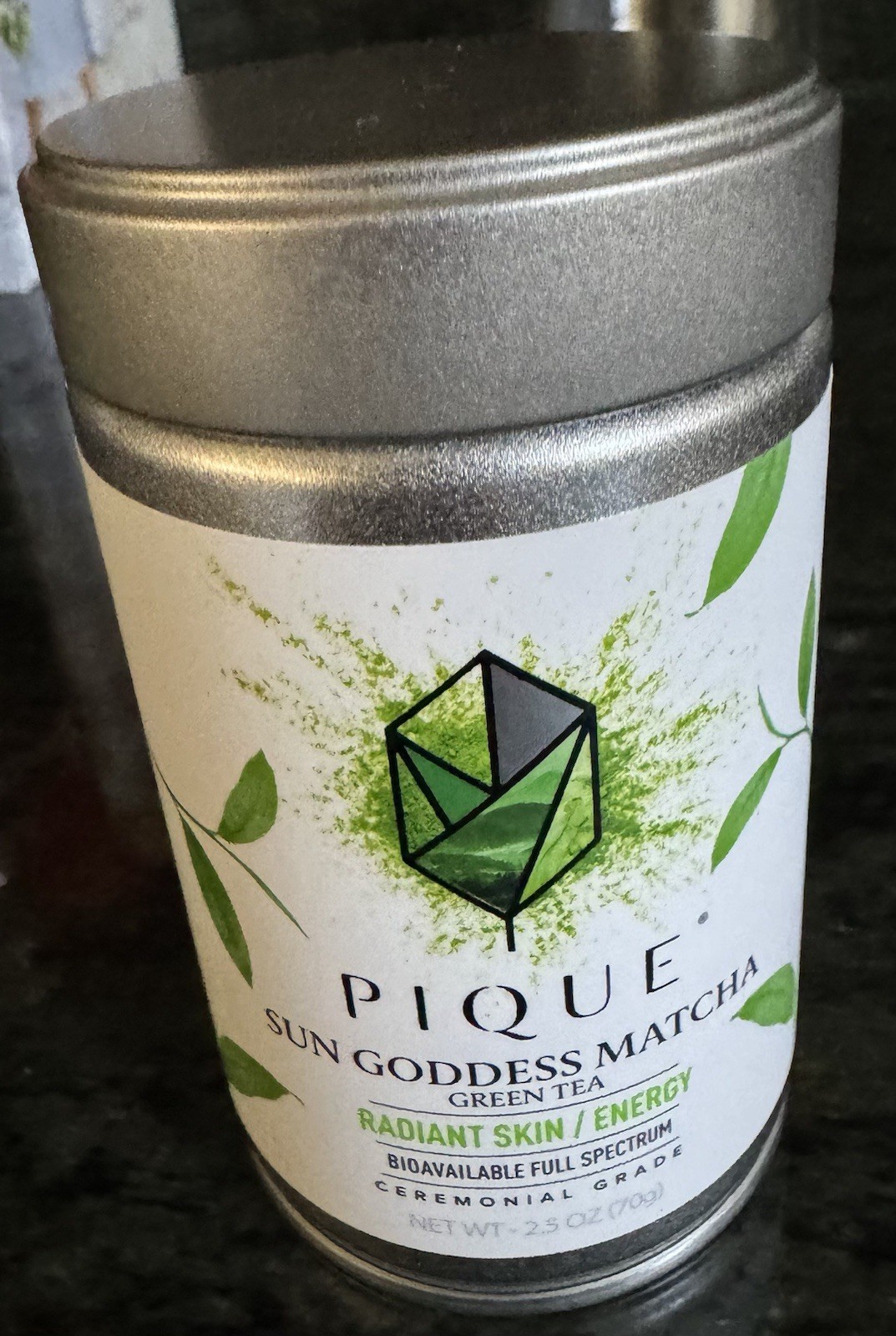 Pique Sun Goddess Organic Matcha Green Tea Radiant Skin Ceremonial Grade 2.5oz