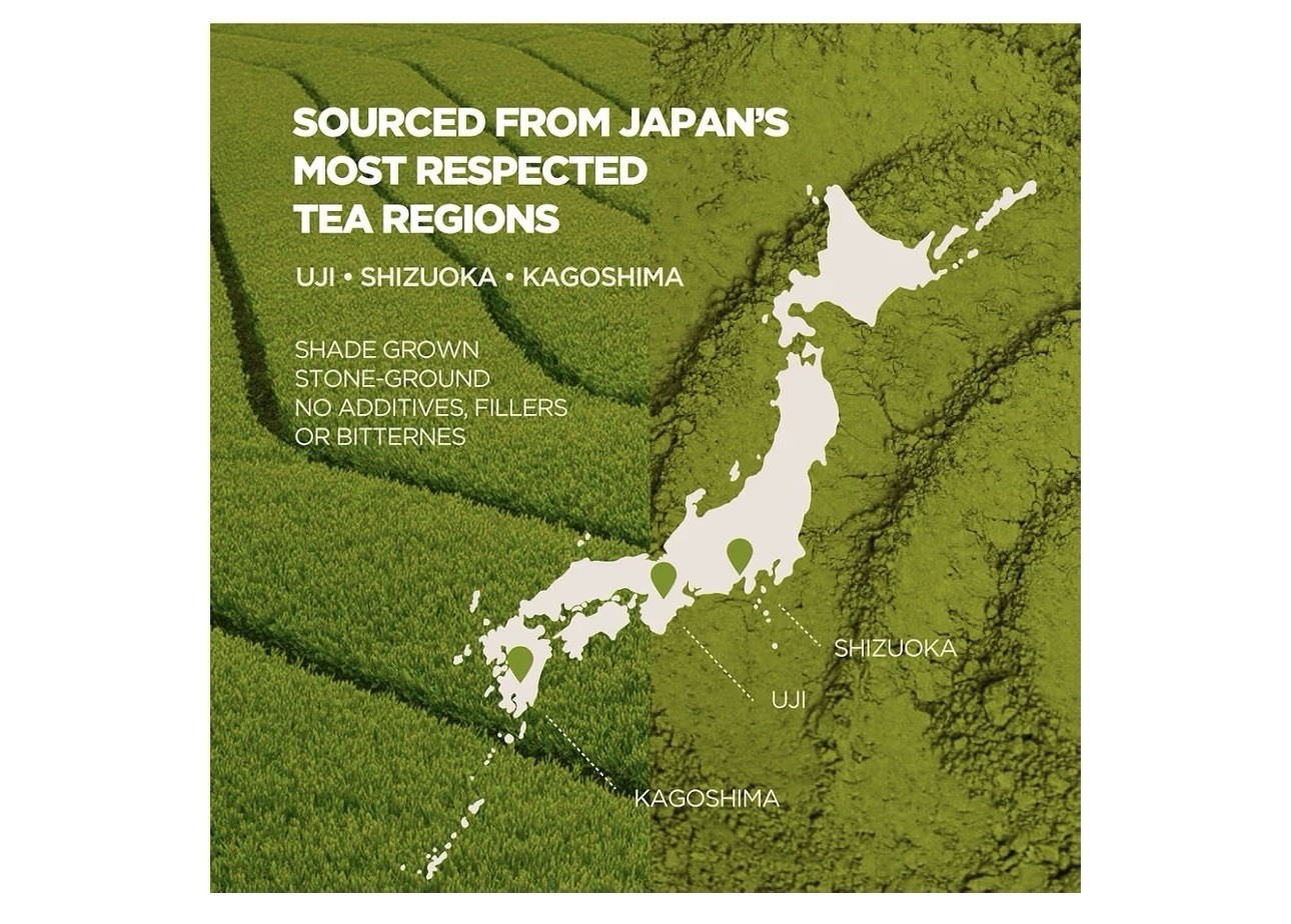 Organic Japanese Matcha Powder Ceremonial Uji Green Tea First Harvest 2×30g Tins